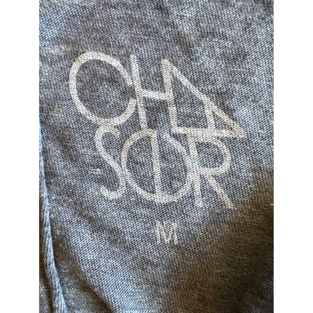 Chaser x Rush Band Gray M Tank Top Made in USA High-Low Music Rock n Roll Chic - Picture 3 of 8